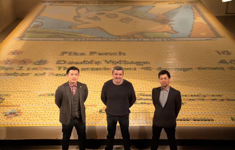 Illustration for article titled UK Artist Makes Enormous Pikachu Mosaic Out of 12,987 Pokémon Cards
